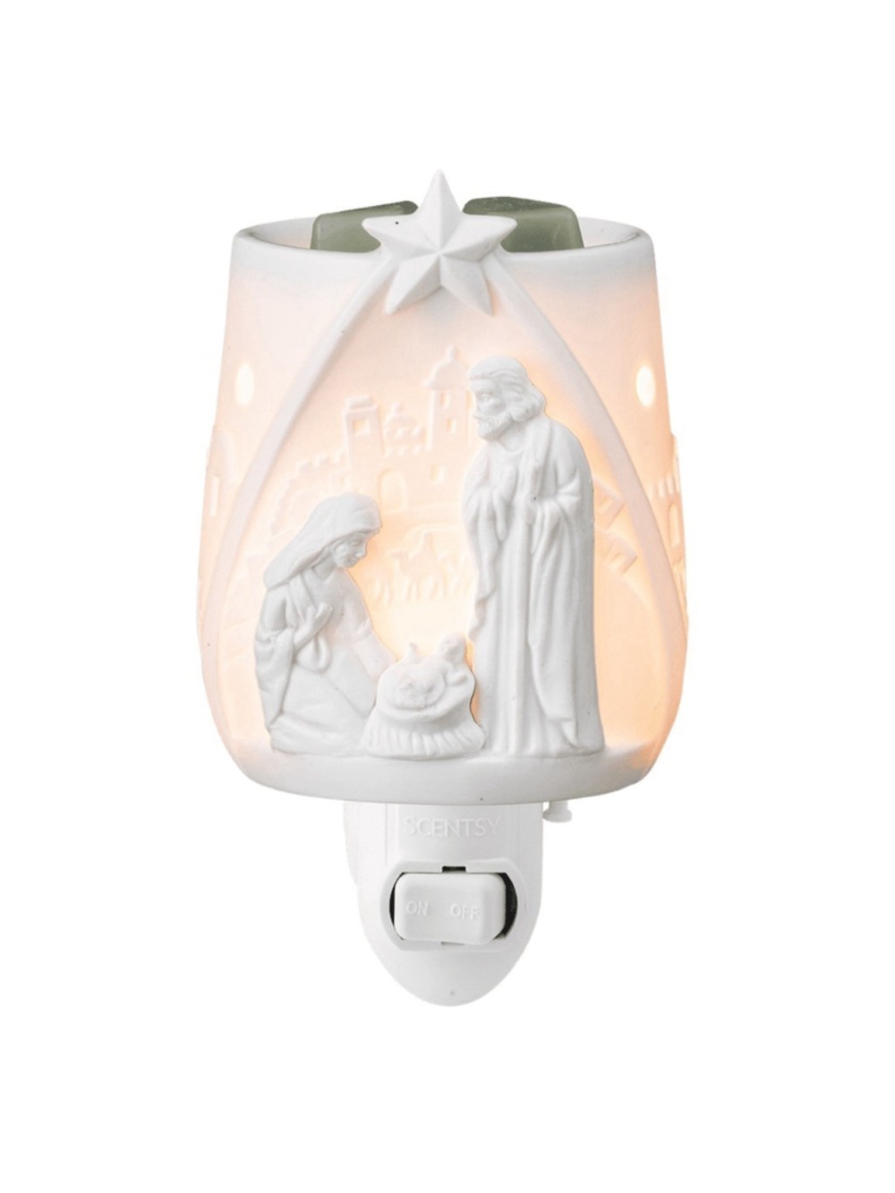 Scentsy “Rejoice” White Nativity Scene Plug-In Wax Warmer NWT - Picture 2 of 8